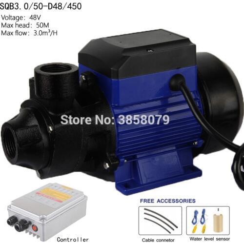 48V 450watts Solar surface Pump, solar booster pump, dc brushless solar water pump SQB3.0/50-D48/450