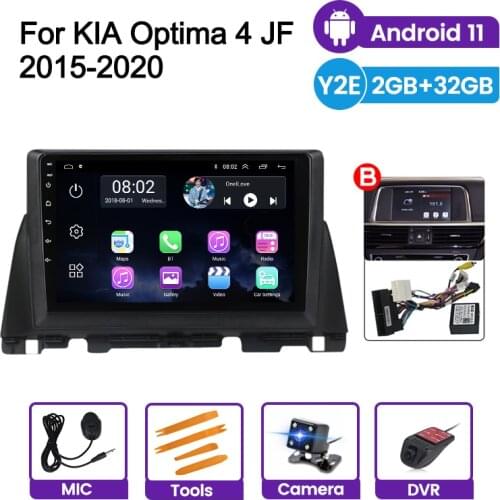 Autoradio Android 11 For KIA Optima K5 2015 2016 2017 2018 2020 GPS Navi Car Radio Stereo Multimedia Support Streeing Wheel DVR