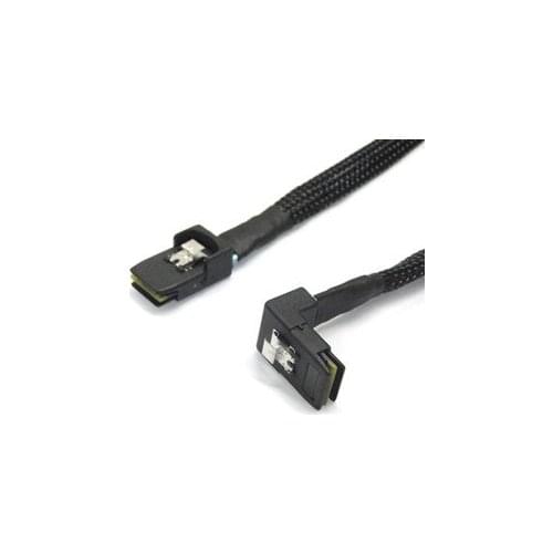 Cablecc SFF-8087 Mini SAS 4i 36 P to 36Pin Angled 90D Cable 1m