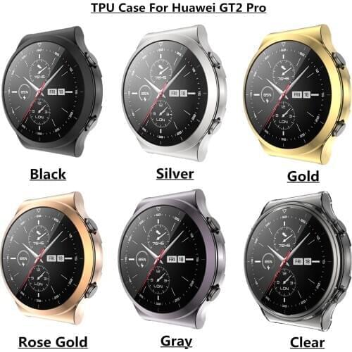 TPU cover Case for HUAWEI watch GT2 PRO strap band soft Plated All-Around Screen Protector bumper huawei GT2 pro/GT2 46 mm