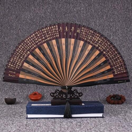 Ladies Silk Folding Fan Bamboo Fancy Bone Hand Fan Dancing props，Home decoration, wedding, business gift folding fan