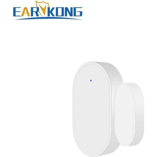 EARYKONG 433MHz Wireless Window Door Magnet Sensor Detector Gap Sensor For Burglar Home Wireless Alarm System
