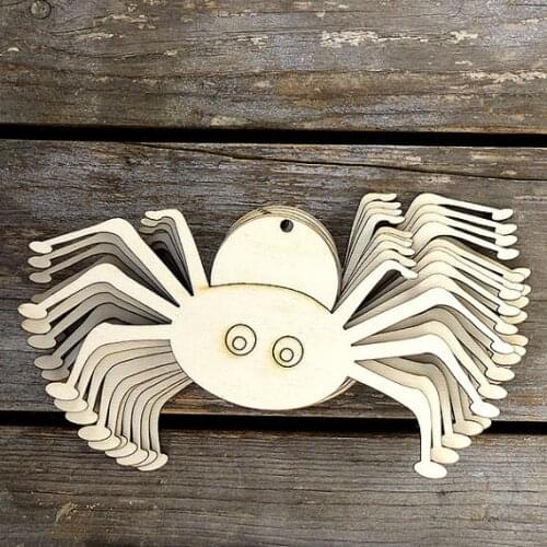 Wooden Spider Comic Craft Shape. Great for Halloween