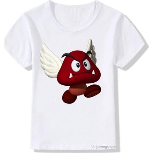 Children’s t-shirt cute bird cartoon print kids’ t-shirt summer fashion t-shirt for boys/girls,Short sleeve white shirt tops