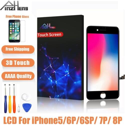 AAAA Quality Screen LCD For iPhone 5 6 6s 7 8 Plus LCD Display Assembly Digitizer No Dead Pixel With 3D Touch Replacement LCD
