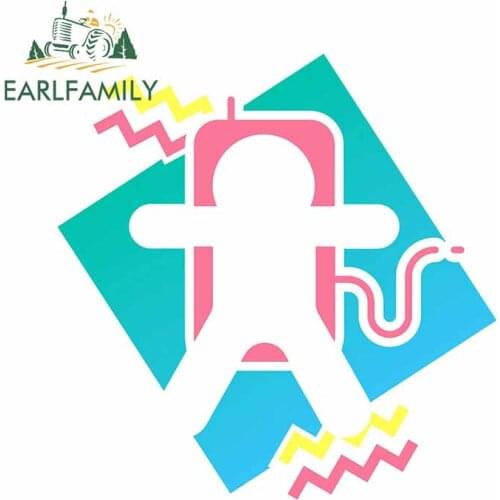 EARLFAMILY 13cm x 12.5cm for 90s Aesthetic Space Astronaut Decal Windows Refrigerator Car Stickers Kids Room Tuning Decoration