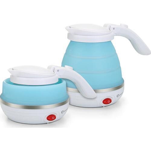 Electric kettle Travel - folding silicone kettles 0.5l portable electric