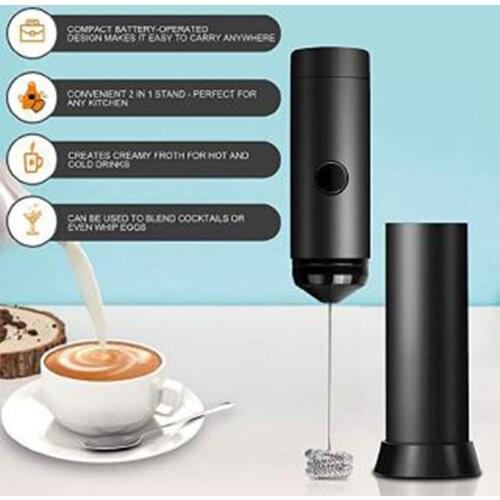 Electric Hand Mixer Handheld Whisk Whipping Frother Stainless Coffee Stirrer Auto Drink Tool Mini Bakeware Kitchen Accessories