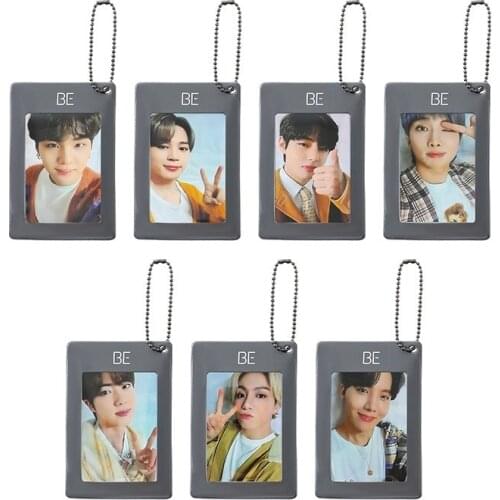 KPOP 2021 Bangtan Boys BE New Album Keychain Lomo Card Poster Photocard JIMIN SUGA V JIN RM Bag Girls Keyrings Fan Collection
