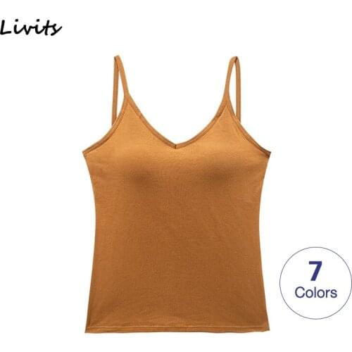 Women Tank-Top With Chest Pad Backless Breathable Stretchable Camisoles Tube Vest Sleeveless Sexy Casual Summer SA1217