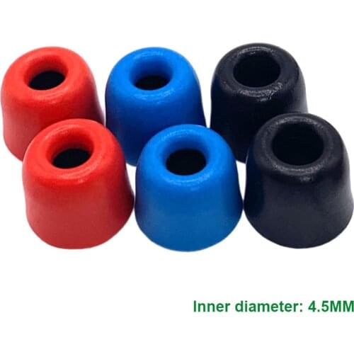 N-T200 4.5mm (L M S) memory foam tips Ear Pads Noise Isolating Comfortble for in-ear earphone headphones enhanced bass C set