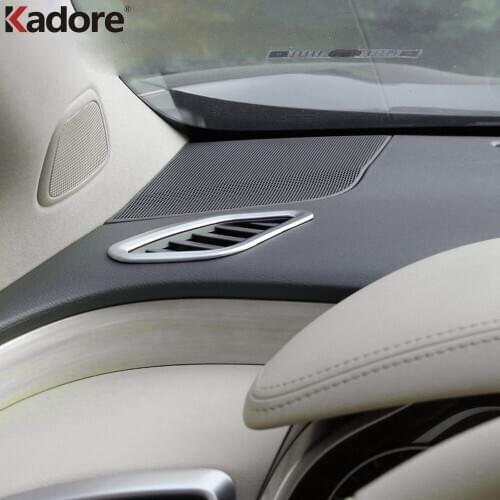 For Nissan Murano 2015 2016 2017 2018 ABS Matte Interior Air Vent Cover Trim Front & Rear Seat AC Outlet Frame Trims Car Styling