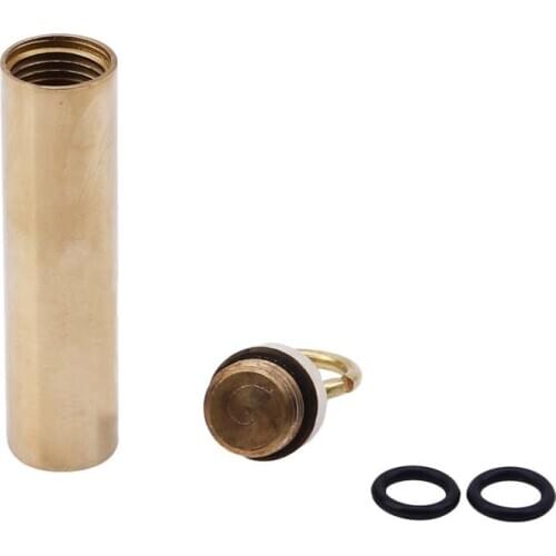 New High Quality Portable WaterProof Mini copper Keychain Tablet Storage Box Bottle Case Holder