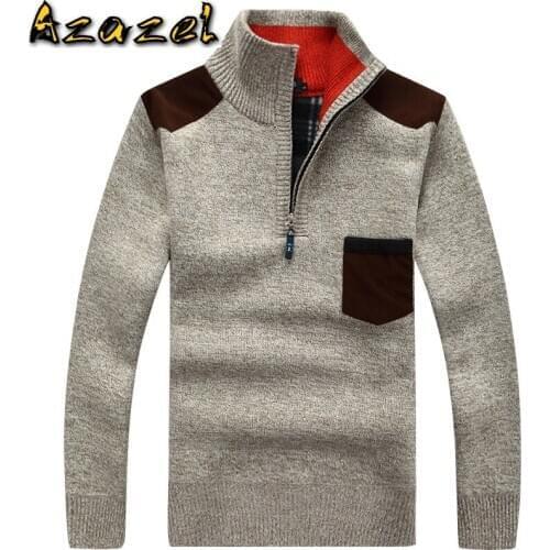2020 Autumn Winter new Mens Sweater Coat Wool Sweaters Jackets Men Zipper Knitted Thick Coat male Fashion Casual Knitwear M-3XL