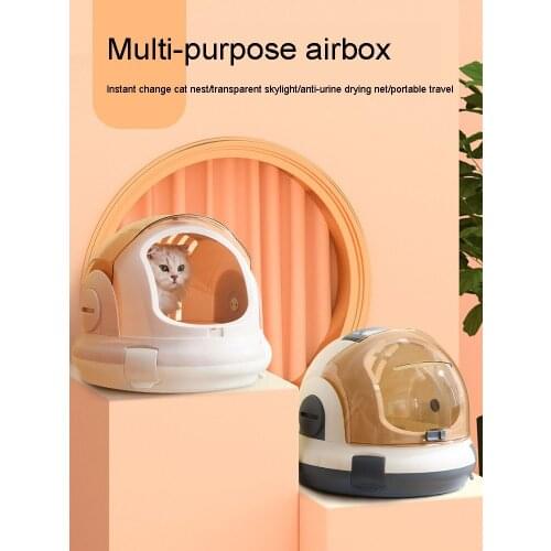 Cat Bag Capsule Cage Portable Outside Comfortable Breathable Transportation Backpack Portable Dual Purpose Cat Nest Pet Supplies