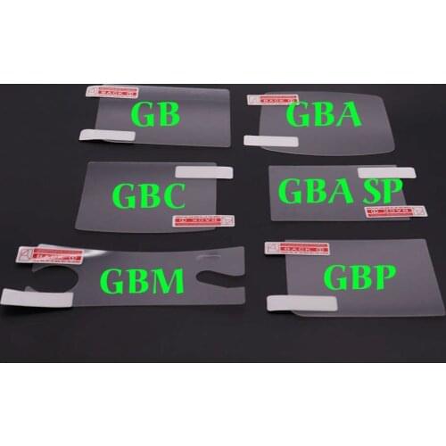Plastic Clear For GBP Screen Lens Protector For GB GBA GBC GBA SP GBM Protective Film