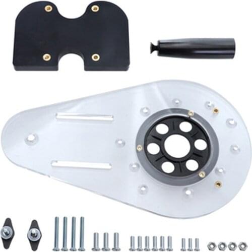 Drilling positioner Universal Wood Milling Machine Base Electric Engraving Edge Trimming Flip Plate Bottom Slotting Edge