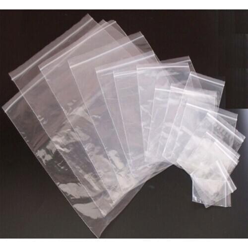 Jewelry Craft Clear Plastic Bags, Zip Lock Baggies, Reclosable Poly Bags