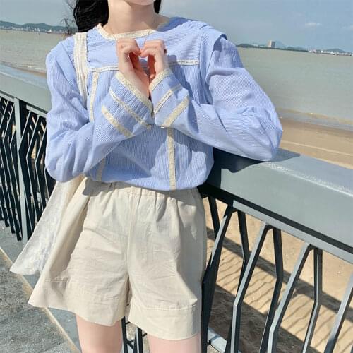 Женские рубашки в полоску Qzmwoalxn China At AliExpress