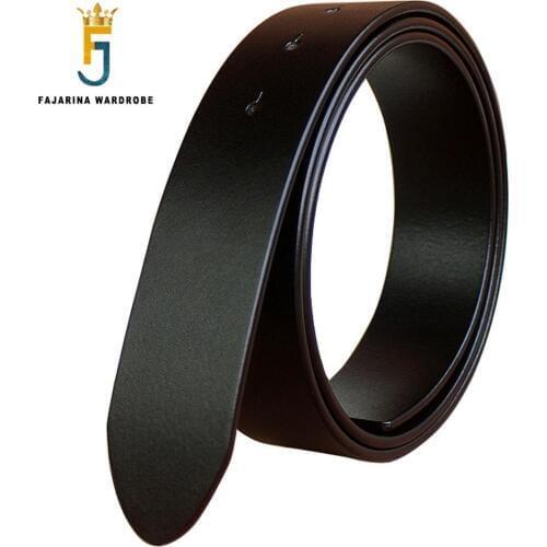 FAJARINA Top Quality Genuine Leather Belts Retro Style Cow Skin Belt for Men 3.8cm and 3.3cm Wide without Buckle N17FJ354