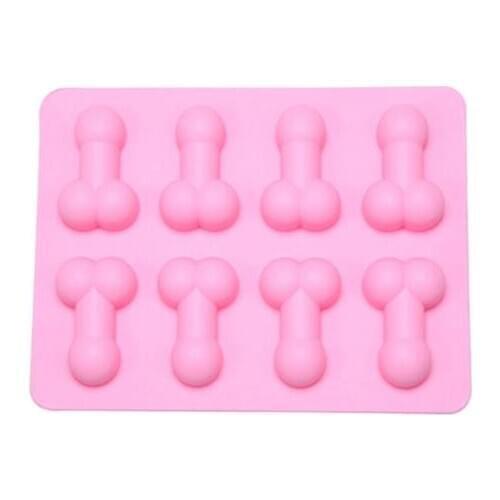 Sexy Penis Cake Mold Dick Ice Cube Tray Silicone Mold Soap Candle Moulds Sugar Craft Tools Bakeware Chocolate Moulds