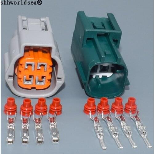 Shhworldsea 4 Pin 2.2mm 6181-0513 6189-7757 Waterproof Oxygen O2 Sensor Plug Female Male Auto Connector Wire Socket For Nissan