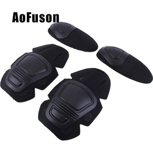 Sports Safety Military Tactical Elbow&Knee Pads Paintball Combat Knee Hunting Skiing Kneepads Sports Safety 2 knee pads&2 elbow
