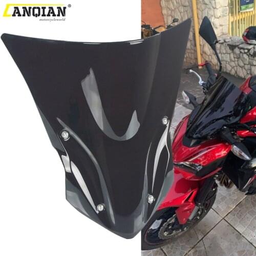 For Kawasaki Ninja Z900 2017 2018 2019 Motorcycle Bike Windshield WindScreen Windproof Double Bubble Windscreens Wind Deflectors