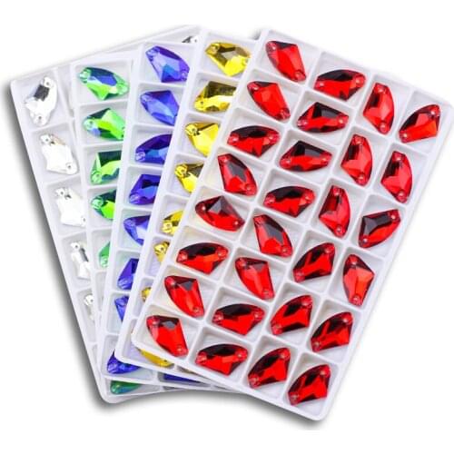 High quality Rivoli sewing rhinestone crystal AB K9 glass flat back multi-color sewing stone for DIY handmade bags for clothing