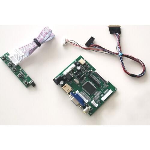 Fit M140NWR1/M140NWR2 14" 40Pins laptops screen VGA 2AV WLED LVDS 1366*768 LCD display controller drive card DIY kit