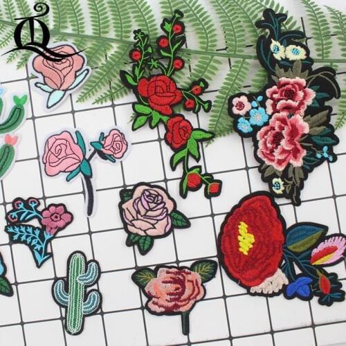 1PCs Mixed Patches For Clothing Iron On Embroidered Appliques DIY Apparel Accessories Patches For Clothing Fabric Badges 311