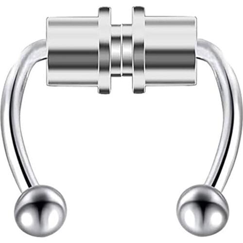 1pcs U Shaped Fake Nose Ring Hoop Septum Rings Stainless Steel Magnet Nose Piercing Fake Piercing Body Jewelry Hip Hop Rock