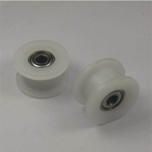 19.85*10.9mm smooth TIMING BELT IDLER PULLEY+BEARING delrin POM H wheel 3/4/5 mm bore for REPRAP PRUSA 3D printer accessories