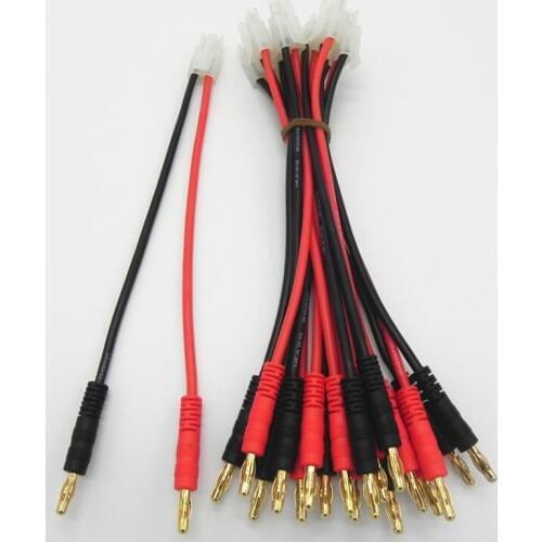 200pcs/Lot Tamiya Plug to 4.0 Banana Plug with High Temperature Silicone Wire 14AWG Cable 15cm Lenght Power Extension Cords