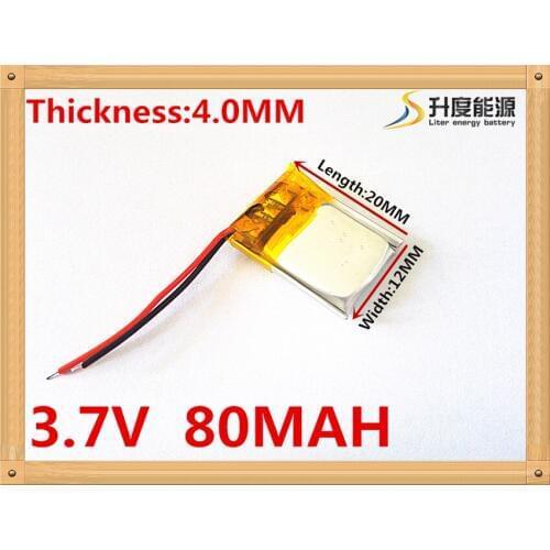 3.7V lithium polymer battery 041220 401220 041120 MP3 MP4 MP5 Bluetooth headset