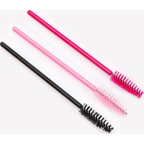 50pcs Disposable Eyelash Brushes Eyelash Extension Tools Sticks Mascara Wands Eyebrow Makeup Brush Eye Lashes Cosmetic Tools
