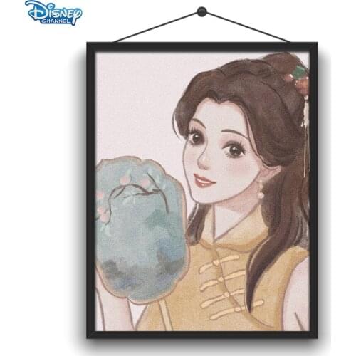 Disney 5D DIY Diamond Painting Multi-Princess Retro Painting Full Round Diamond Embroidery Handmade Crafts Decoration Decoration