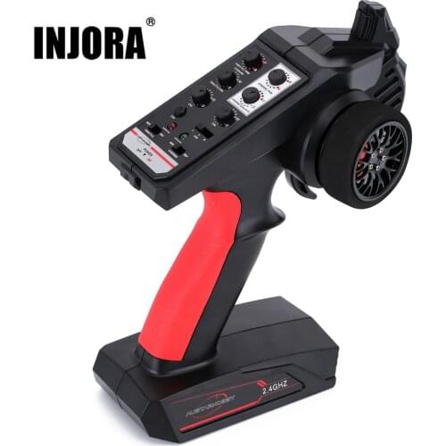 AX8S 6CH 2.4GHz Remote Control Digital Radio Transmitter with Receiver for 1/8 1/10 RC Car Boat Crawler TRX4 SCX10 90046