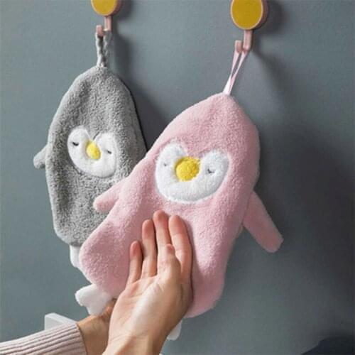 Cute Animal Nursery Hand Towel Bath Kids Towels Toddler Soft Plush Kid Cartoon Wipe Hanging Bathing Towel For Children Bathroom