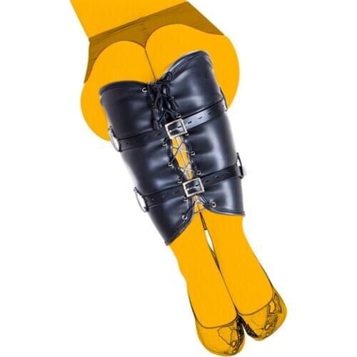 Bdsm Bondage Restraints Leather Leg Harness Slave Straps Adjustable Fetish Sex Erotic Adult Games Sex Toy For Women Men Couples