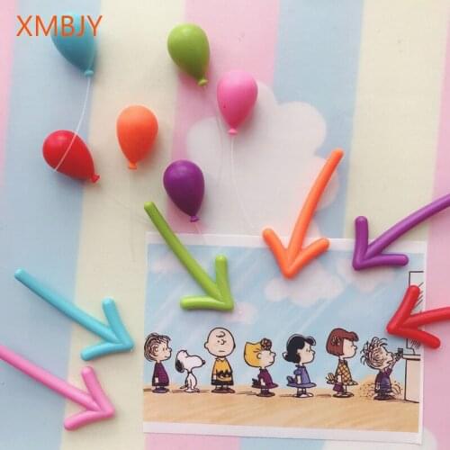Free shipping Refrigerator Magnets Resin Cartoon Cute Cloud Balloon Arrow Fridge Magnet Sticker Message Home Christmas Decor