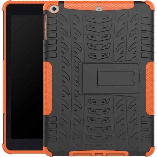 Case for iPad 9.7 2018 A1893 A1954 Stand Cover Shockproof Rubber Bumper Dual Layer Armor Cover