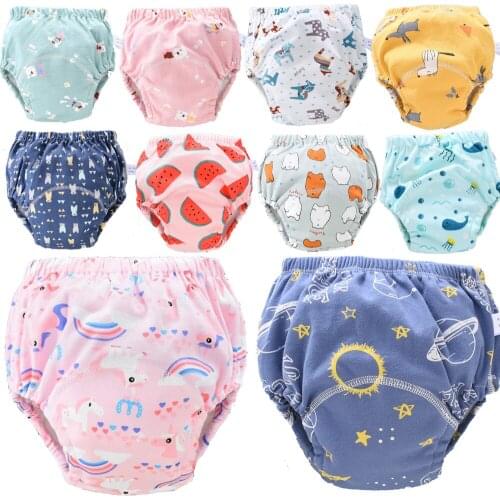29 Colors Baby Diapers Reusable Pee Training Pants Quick-drying Cotton Washable Cloth Diapers Diapers Underwear