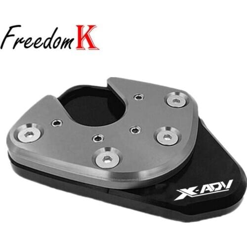 For HONDA XADV750 X-ADV XADV 750 X-ADV750 2017-2020 CNC Kickstand Foot Side Stand Extension Pad Support Plate Enlarge Stand