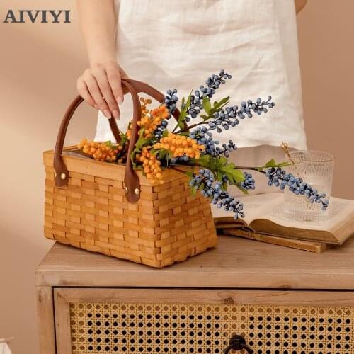 Fruit Bunch Home Decor Artificial Plants Garden Decoration Wall Fake Plantsliving Room Wedding Desktop