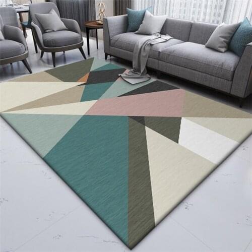 Northern European-Style Rug Marble Triangular Geometric Mosaic Carpet Living Room Bedroom Bed Blanket Kitchen Floor Mat