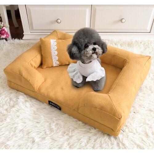 Pet bed dog pillow beds Pet Dog Cat Bed Universal Removable and Washable Kennel Summer Mat Creative Pet Supplies