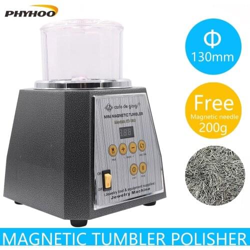 KT-130 130mm Magnetic Tumbler Jewelry Polishing Machine& Finishing Tool Jewelry making tools