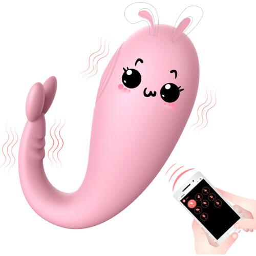 Cute 8 Frequency Vibrator Vibrating Egg APP Bluetooth Wireless Control G-spot Massage Sex Toy For Couple Vaginal Anal Erotic Toy
