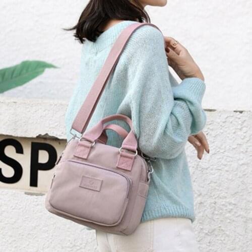 2021 Fashion Messenger Bag Women Shoulder Bag Nylon Handbag Large Capacity New Small Fresh WomenS Tote Shopping Bag